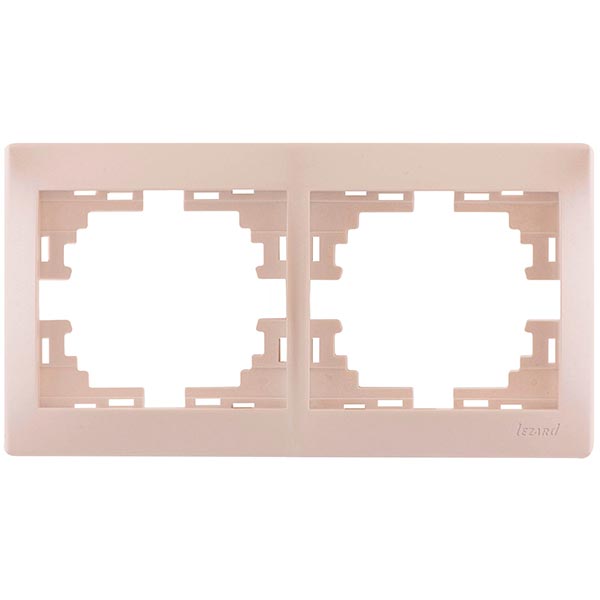 Рамка двухместная Lezard MIRA горизонтальная белый 701-3000-147