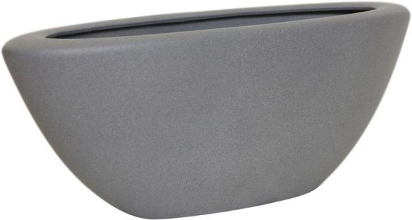 Горщик керамічний Оріана-Запоріжкераміка Ладья крошка овальний 9 л металік 