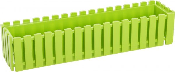 Ящик балконний Plastkon Fency прямокутний 10,5л салатовий 