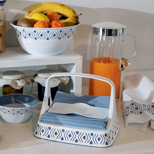 Серветниця Tosca біло-синя 55801 Stefanplast