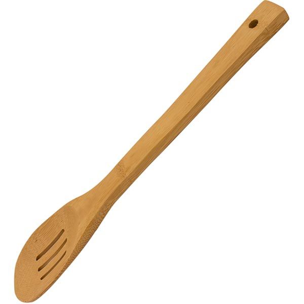 Ложка бамбуковая с прорезями 30 см