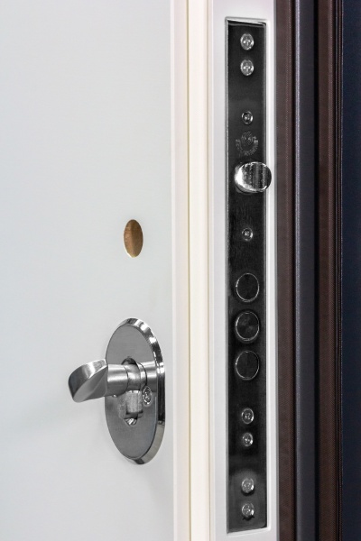 Двері вхідні Булат Статус 245 графіт матовий / білий супермат 2050x850 мм праві