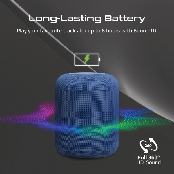 Акустична система Promate 1.0 blue Boom-10 TWS 10Вт