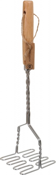 Картоплем'ялка з дерев'яною ручкою 34 см