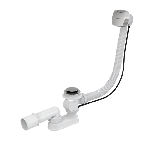 Сифон для ванны Alca Plast автомат комплект хромированный (пробка d48хd70) A51CR