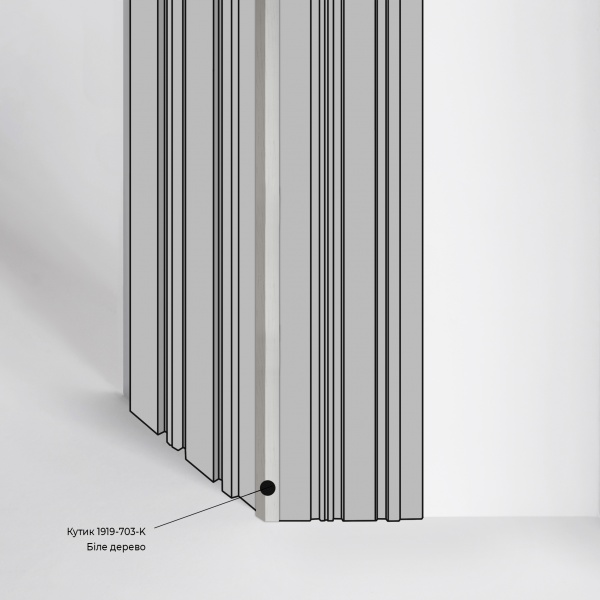 Уголок MARCO decor 1919-703-К белое дерево 19х19х2900 мм