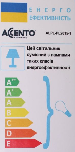 Бра Accento lighting Eiffel ALPL-PL2015-1 40 Вт E14 хром 