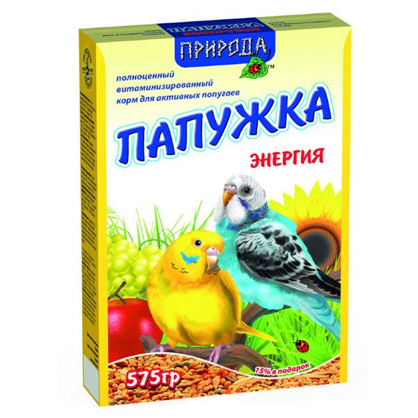 Корм Природа Папужка Енергія 575 г