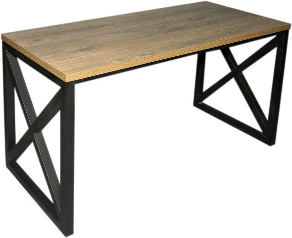 Стол компьютерный Лугалпроф Extreme черный/дуб античный 