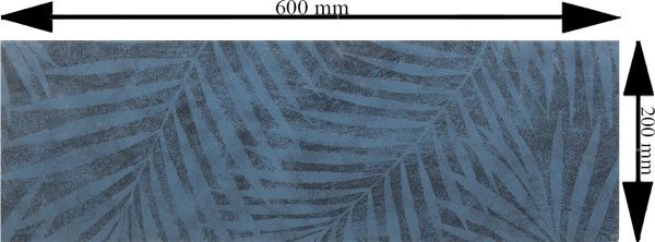 Плитка Opoczno Діксі деко дарк блу сатін 20x60 см 
