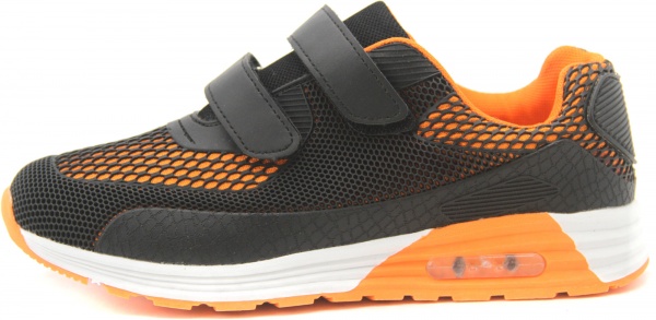 Кроссовки для мальчика UTSH-K5103 р.28 черный с оранжевым 