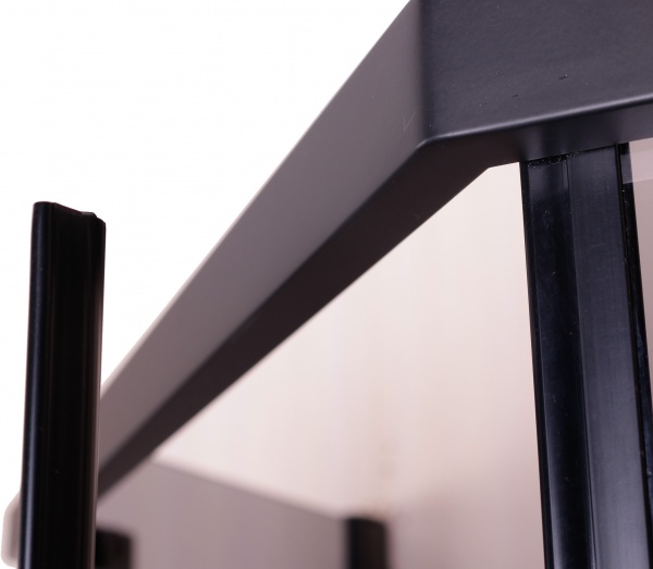 Душова кабіна Diamond Black п'ятикутна 900x900x2000 мм