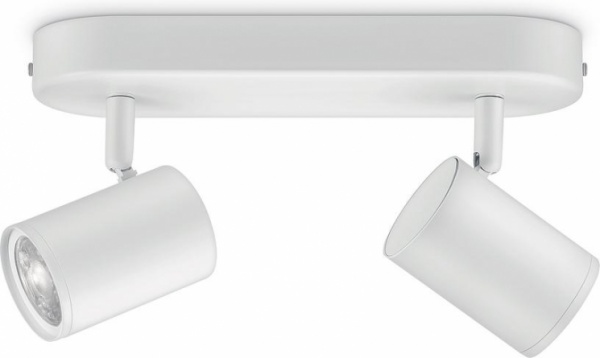 Світильник світлодіодний WiZ IMAGEO Spots 2x5W 2200-6500K RGB Wi-Fi білий (929002658801) 