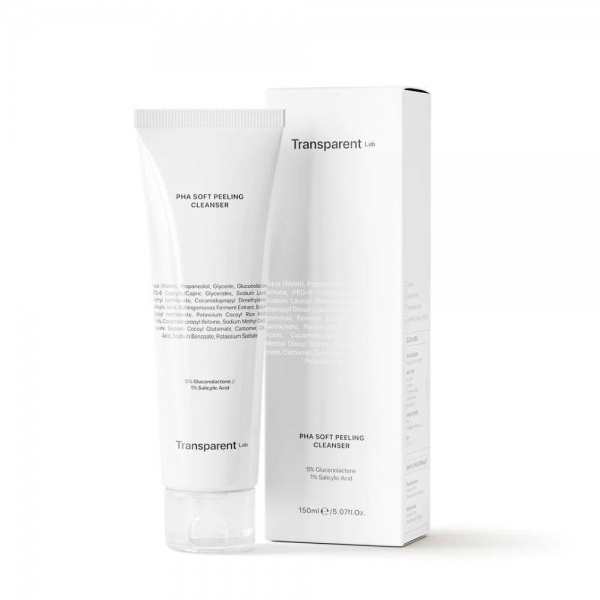 Гель TRANSPARENT-LAB для обличчя з ефектом пілінгу 150 мл