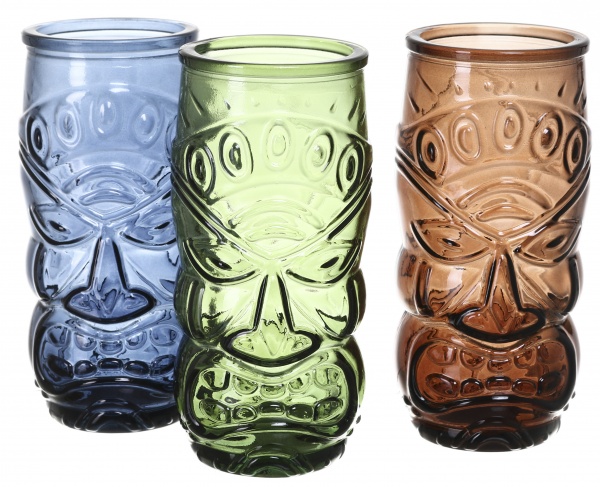 Стакан высокий Tiki зеленая 550 мл 1 шт. San Miguel 