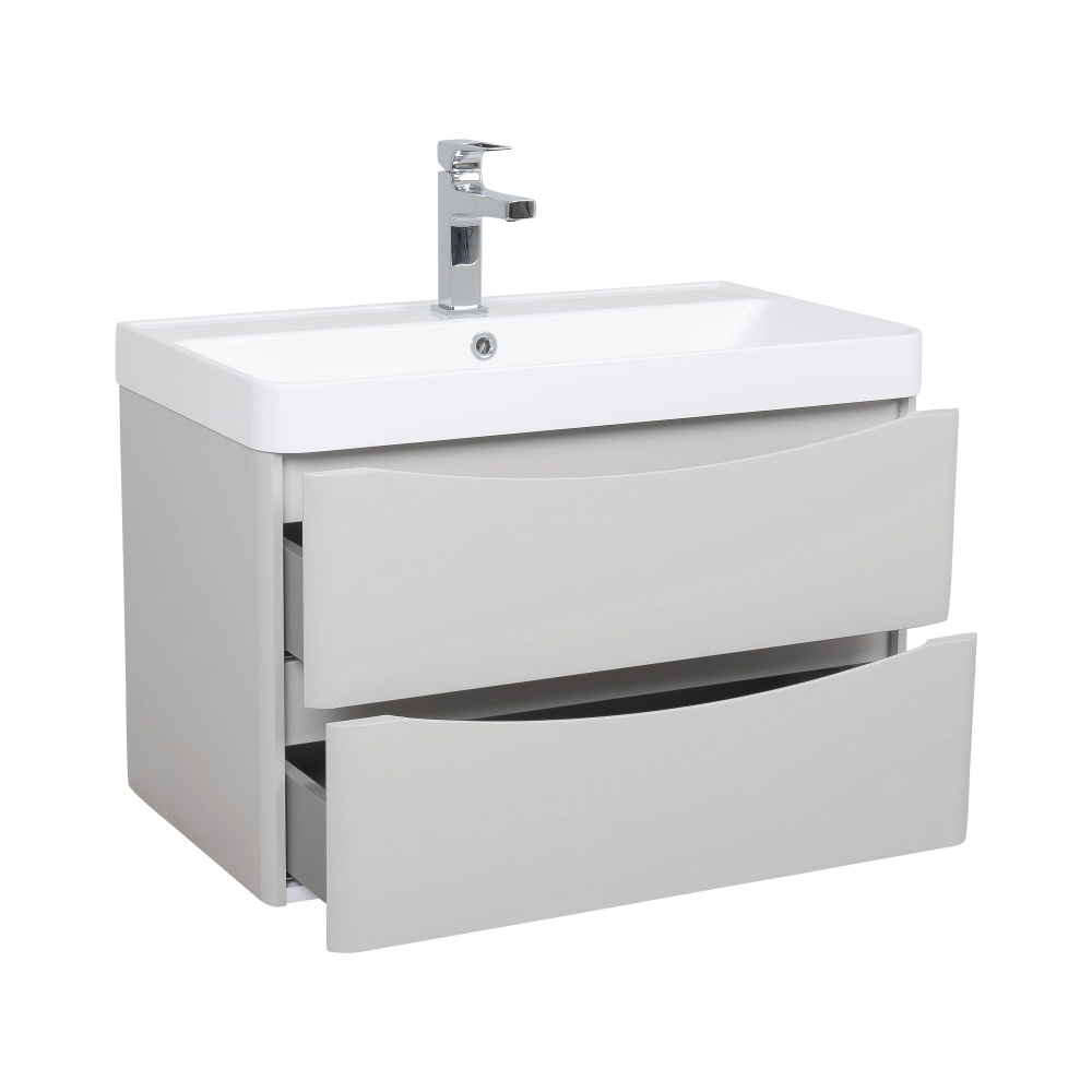 Тумба підвісна Aqua Rodos VISTA(PVC-KASHEMIR)зумивальникомDeep75см