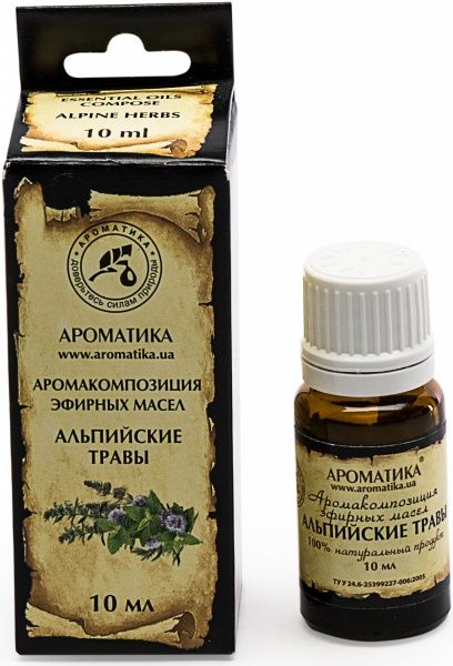 Аромакомпозиция Ароматика Альпійські трави 10 мл 