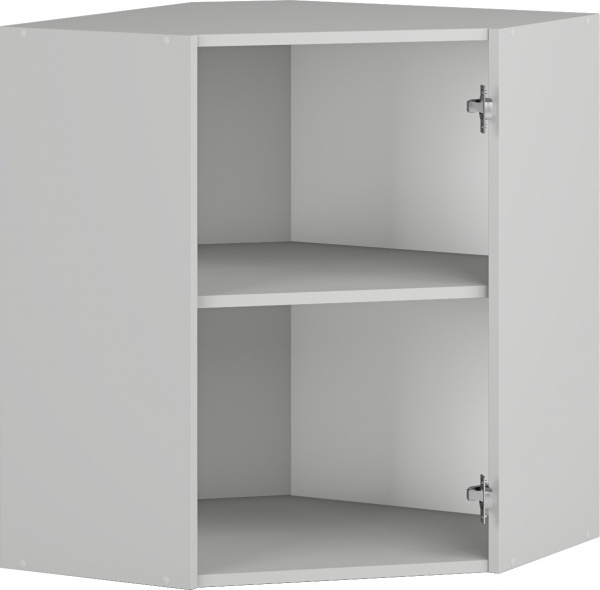 Шкаф верхний угловой 600x720x600 мм серый 