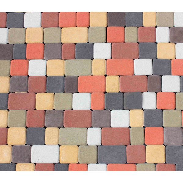 Плитка тротуарная Старый город 60 мм красный