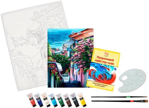 Раскраска по контурам Отдых Rosa Start 