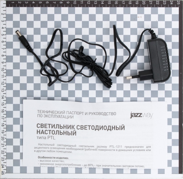 Настольная лампа офисная Jazzway PTL-1211 3 Вт черный 1022752 