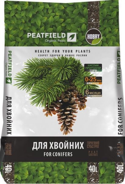 Субстрат торф'яний PEATFIELD для хвойних 40 л