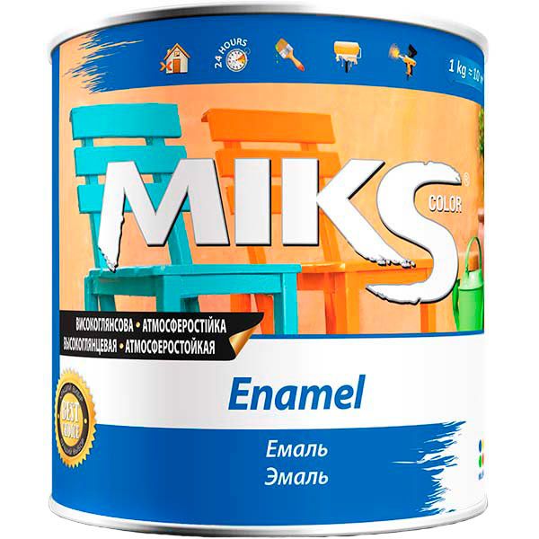 Эмаль MIKS Color алкидная бежевый глянец 0,9кг
