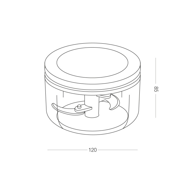 Измельчитель многофункциональный KP-05 T/GRAY МВМ