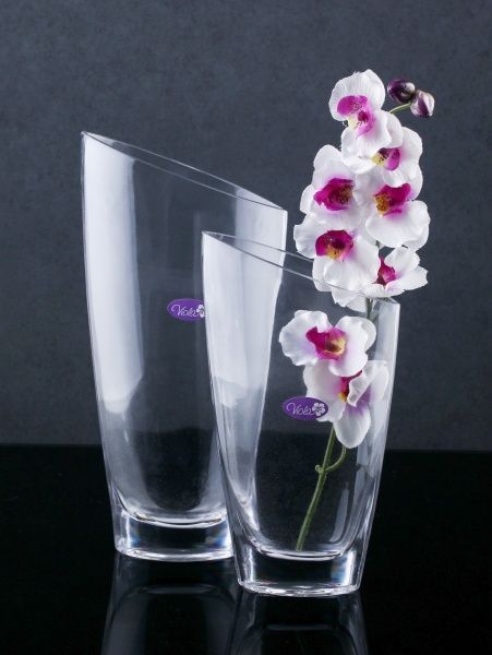 Ваза стеклянная прозрачная 31-108-042 Viola