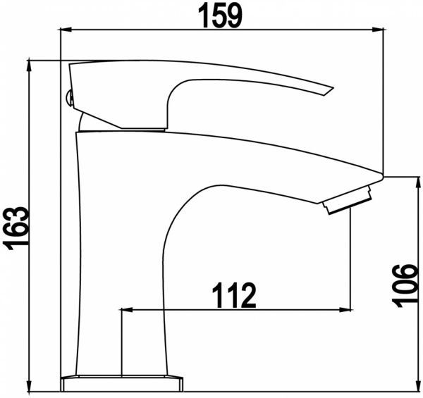 Змішувач для умивальника Mixxen Торнадо MXAL0322