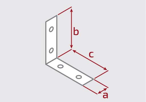 Кутник вузький Profstal рівносторонній 25x25x15 мм 2 мм