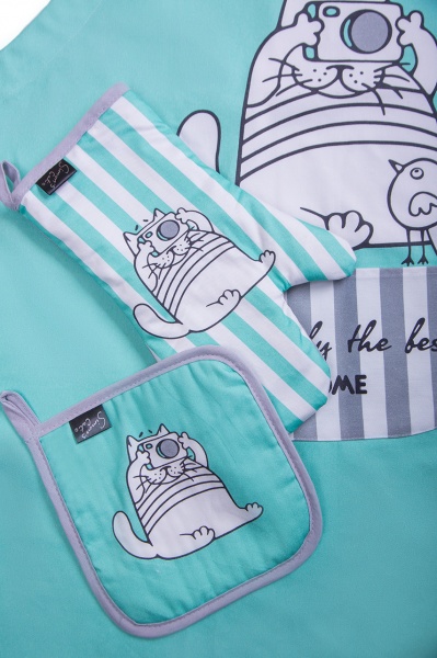 Фартук Котик 66х82 см ментол La Nuit