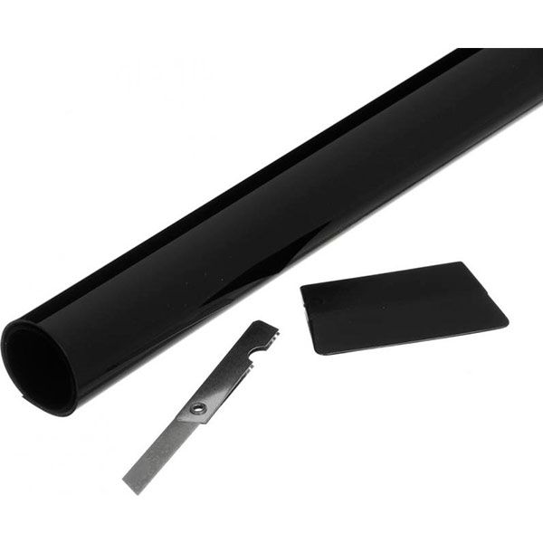 Пленка солнцезащитная 0,5 x 3m, Super Dark Black Коэффициент пропускания света - 5%
