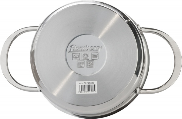 Каструля з кришкою для індукційних плит Mini 1 л Flamberg