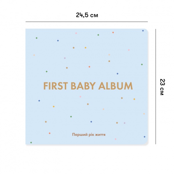 Альбом для младенцев Orner First Baby Album голубой