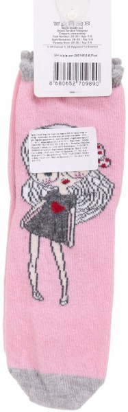 Шкарпетки для дівчаток ARTI 200145 р.5-6 рожевий 