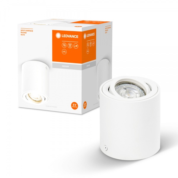 Светильник точечный Ledvance Spot Surface Round WT 220 Вт GU10 белый 
