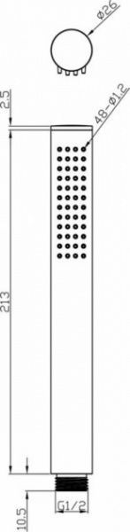 Лейка душевая Ravak 957.00 X07P007 