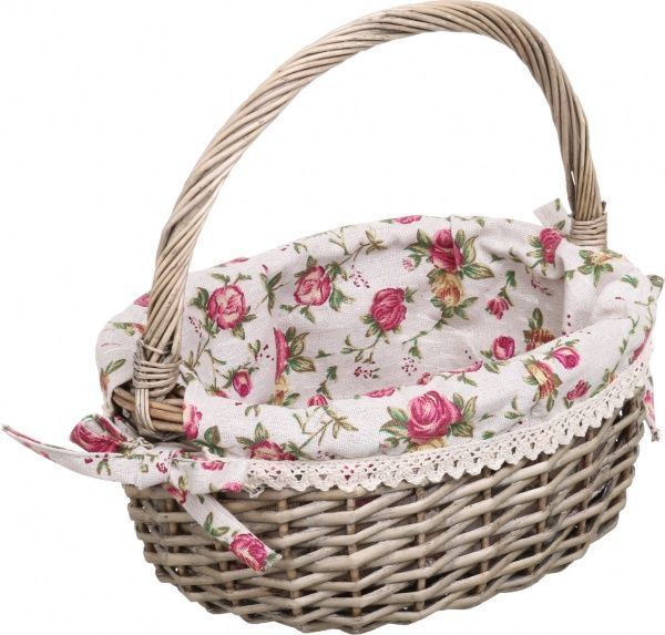 Кошик плетений з текстилем Tony Bridge Basket 27x19x12/28 см EP19-10E-2 