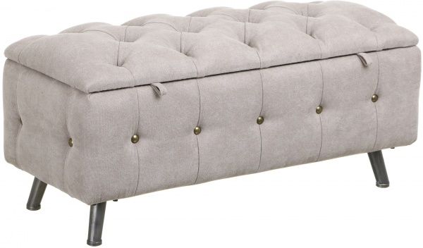 Сундук-пуф Shic 85х34х47 см серый 