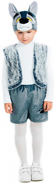 Костюм карнавальний КАРНАВАЛІЯ Вовченя р.122 сірий 88006 