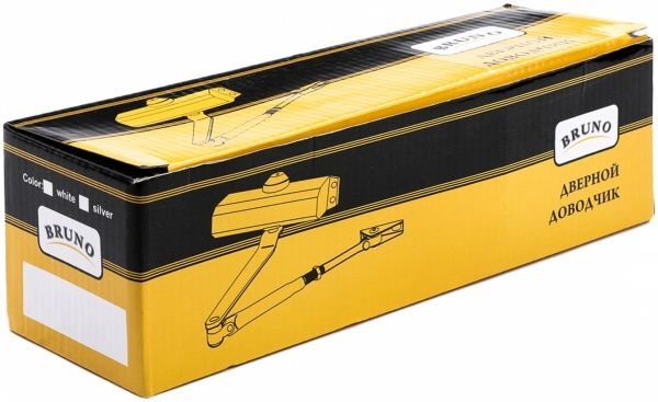 Доводчик дверний Bruno BR3 білий 50 кг