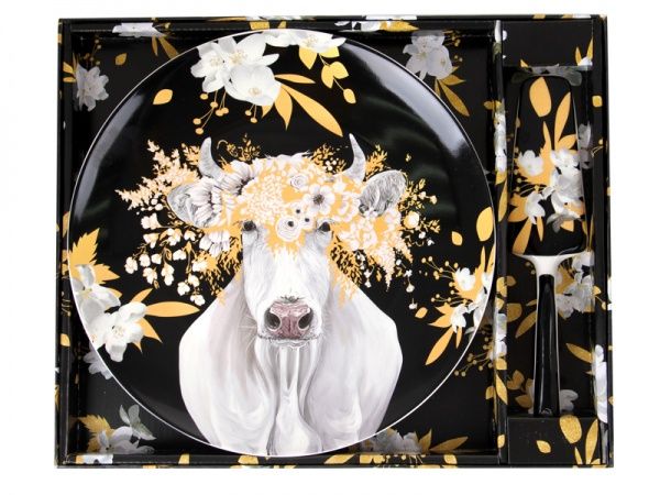 Блюдо для торта с лопаткой 27 см 924-602 Lefard 