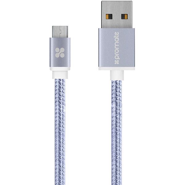 Кабель Promate Micro-USB Linkmate-U2M Silver 1.2 м