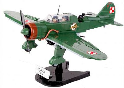 Конструктор Cobi Вторая Мировая Война Самолет PZL Карась P-23B COBI-5522