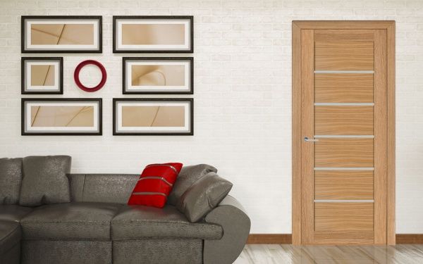 Дверное полотно Terminus №137 ПГ 700 мм дуб светлый 