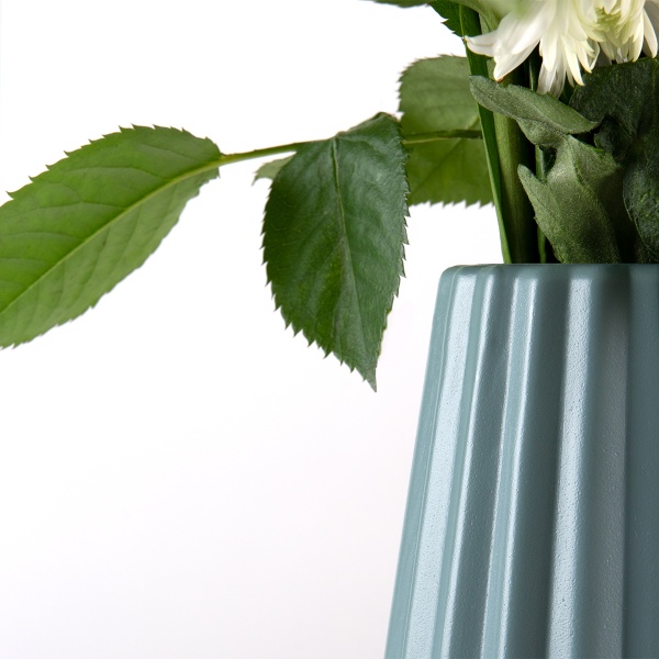 Ваза пластиковая MVM DH-FLOWERS-06 BLUE 22 см 