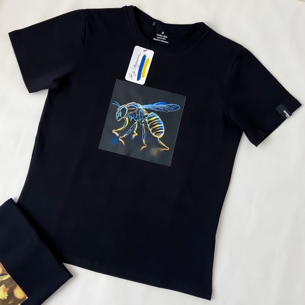 Футболка Бджола 000161 р.XL чорний