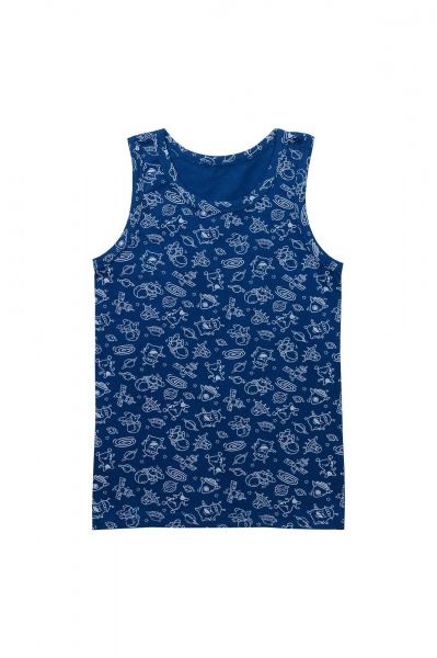 Майка для мальчиков KOSTA р.122 синий 2468-5 