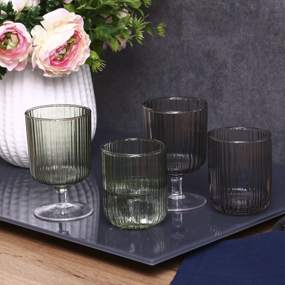 Склянка низька Fiora Nordic Grey скло 300 мл 1 шт.